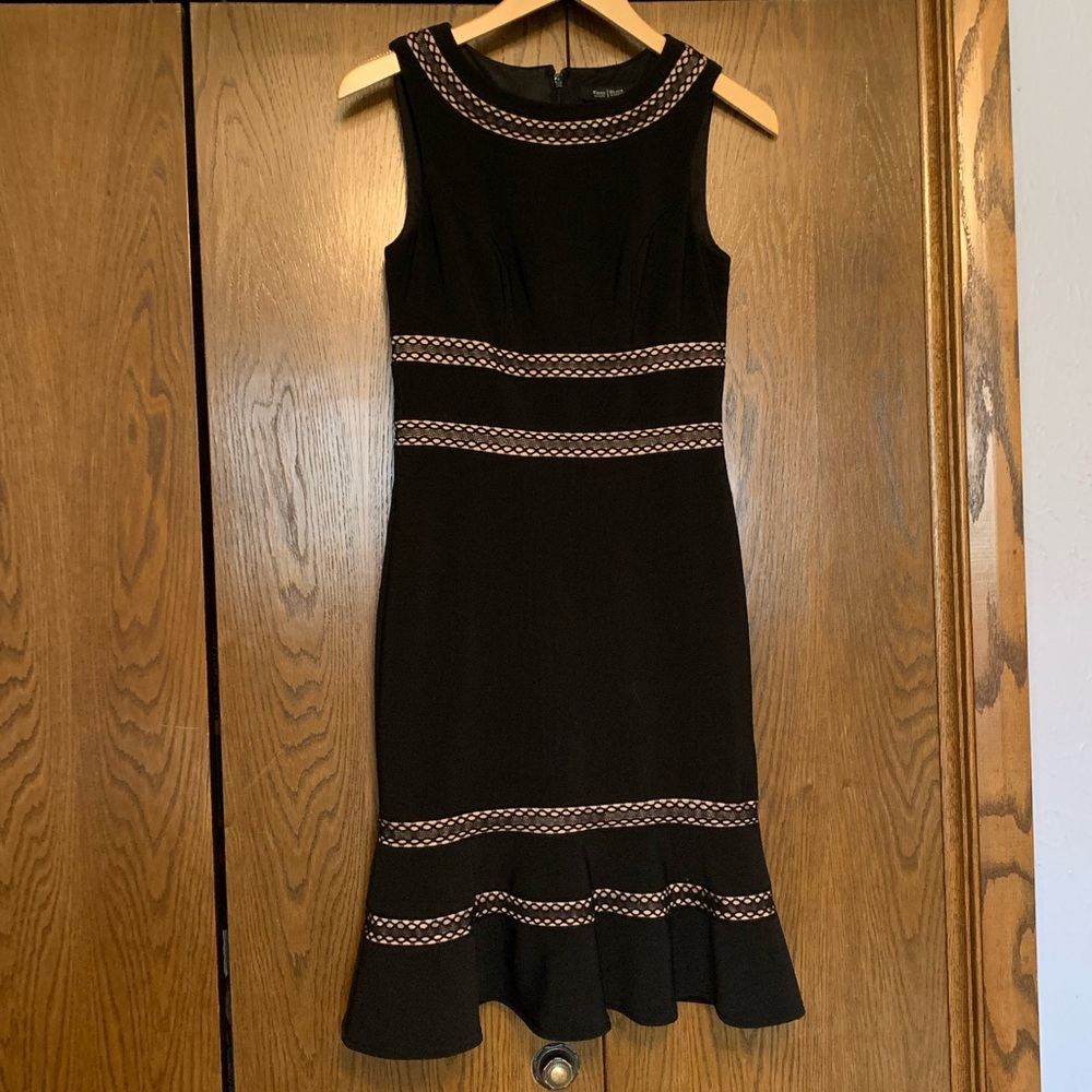 {White House Black Market} Elegant Black Sleeveless Dress